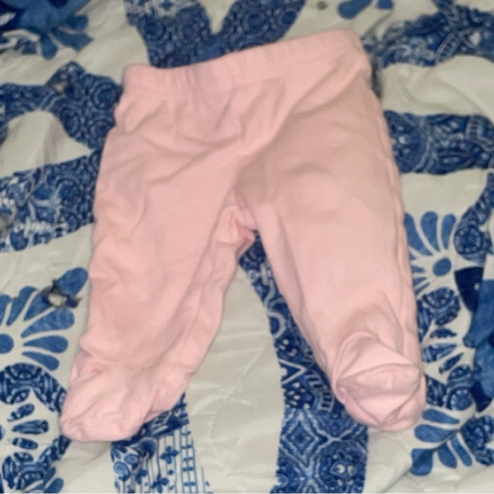 Pink baby girl pants.